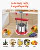 VEVOR 0,44 Gal/1,65L Obstweinpresse, 2 Edelstahlfässer, Manueller Saftbereiter