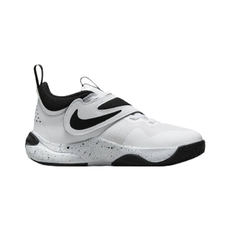 Nike Team Hustle D11 PS White Black Kids Sneakers DV8994-100