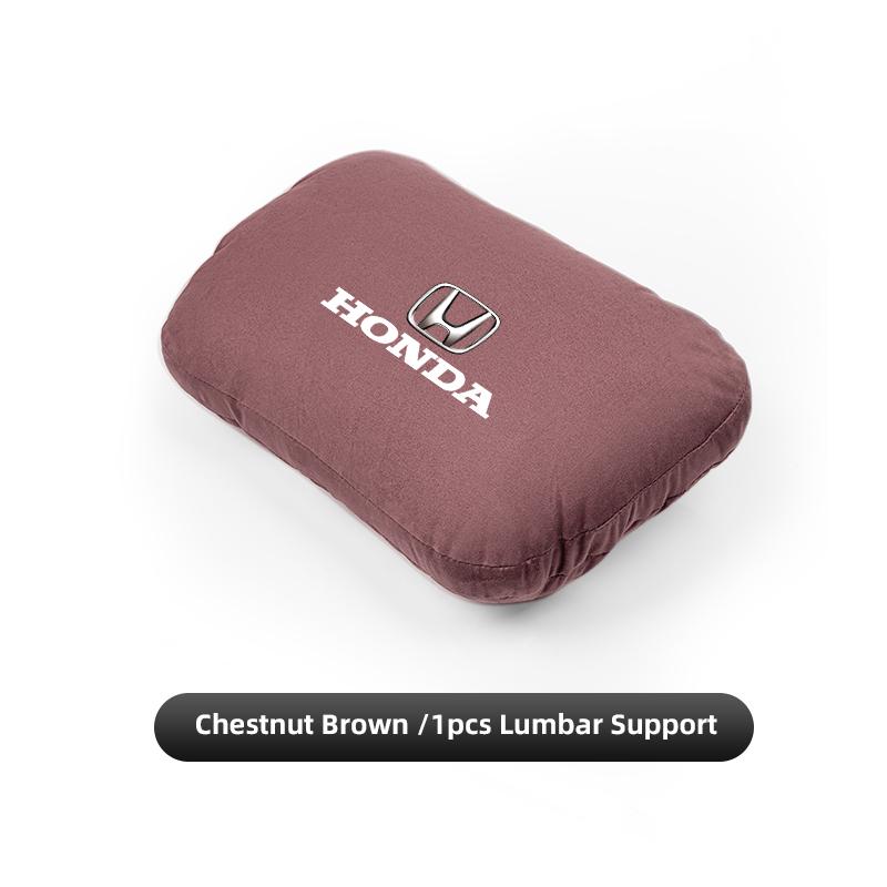 Car Neck Support Pillow Waist Pillow Auto Logo Seat Headrest For Honda Civic Accord Crosstour Spirior Odyssey Avancier UR-V CR-Z
