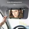 HD Car Sun Visor Plate Portable Makeup Mirror For Girls Women Strap Installation No Light Mirror Auto Interior Accessories