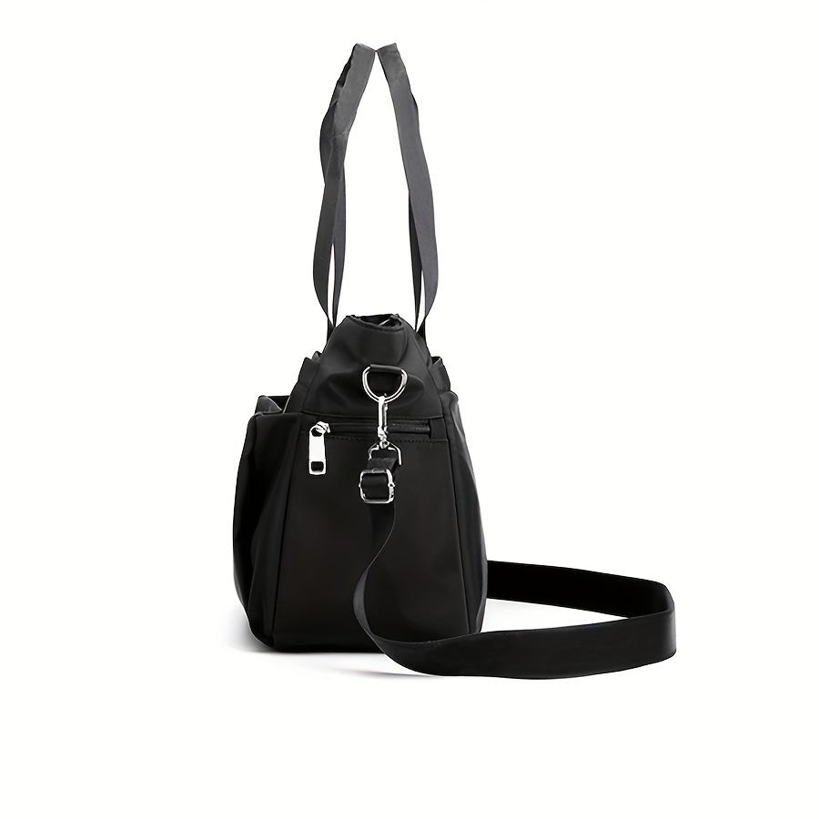 Simple And Stylish Large Capacity Women'S Bag, Nylon Cloth Bag, Lightweight And Versatile Single Shoulder Bag, Casual Handbag, C