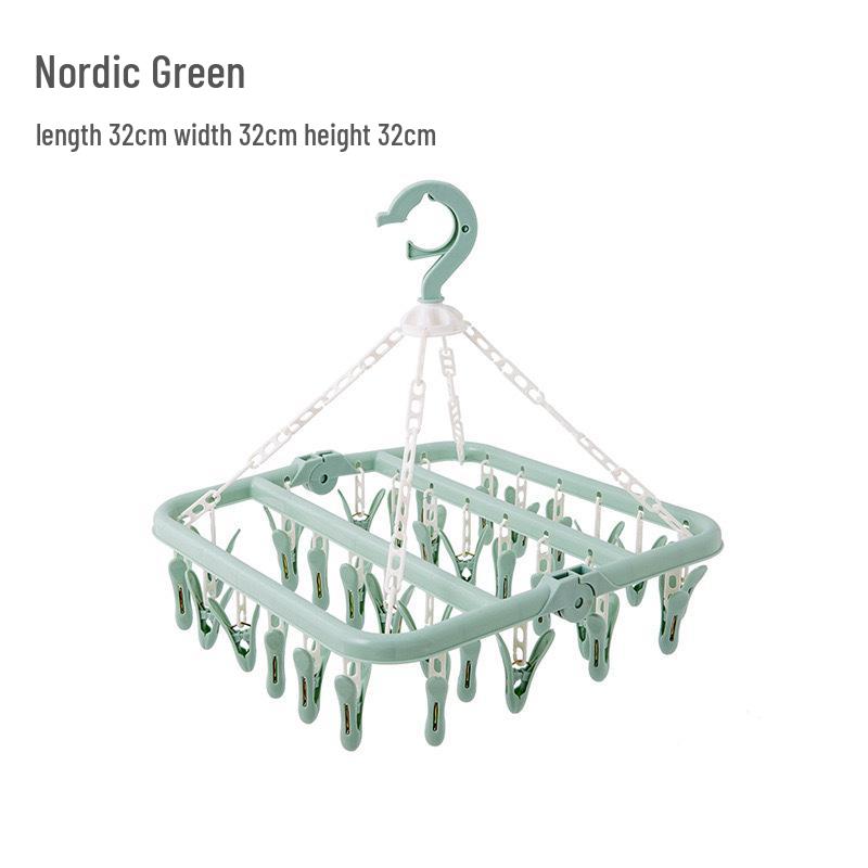 

Складная многофункциональная вешалка для одежды и сушилка для носков и нижнего белья