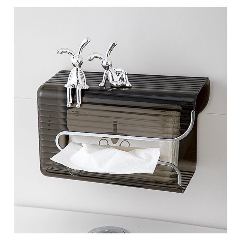 2PC Long-Eared Rabbit Double Statue Cartoon Decoration Accessories Living Room Bedroom Car Decoration Desktop Decorative Ornamet