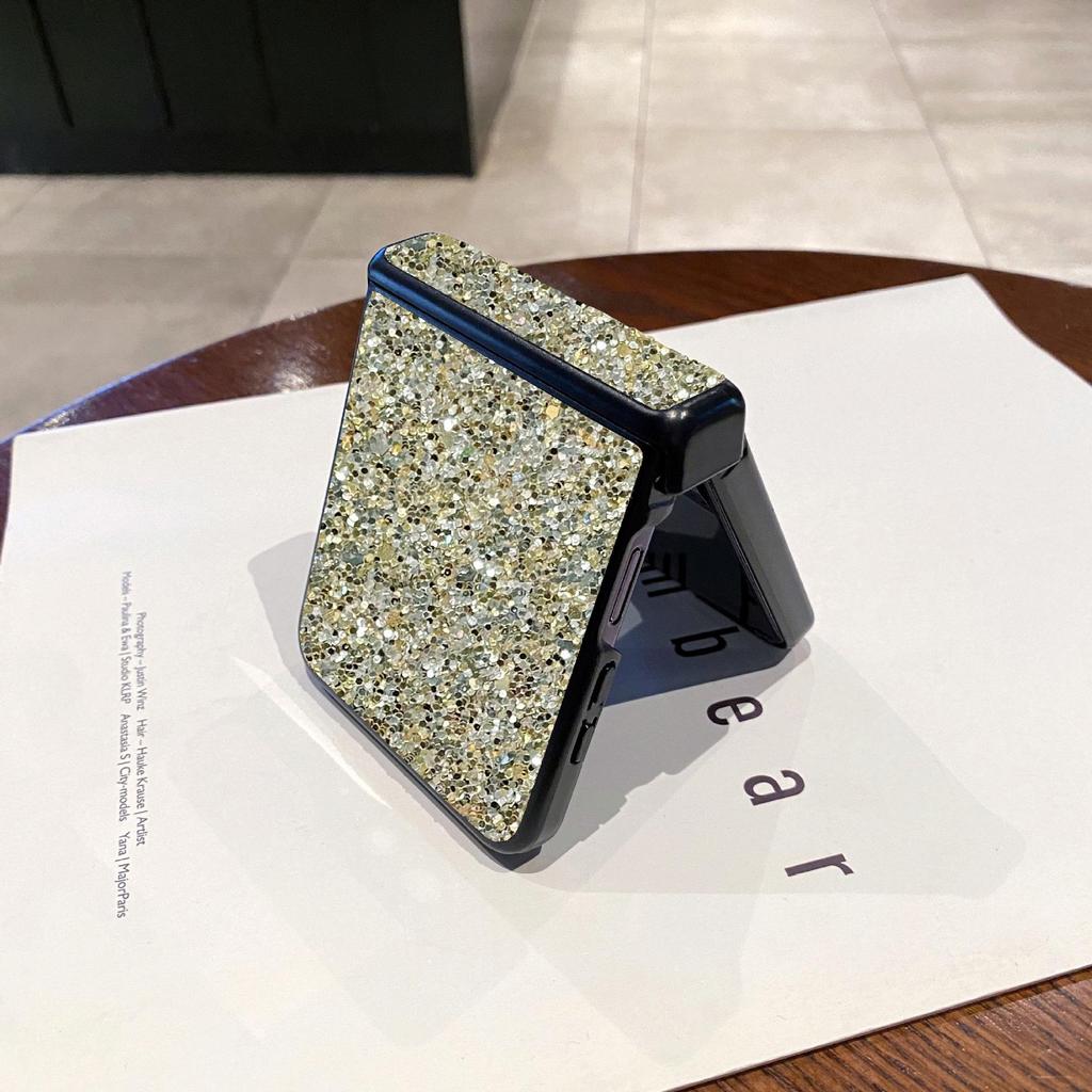 Luxury Frosted Glitter Case for Samsung Z Flip7: Full Coverage Protection for ZFlip6