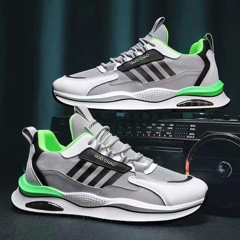 

Men s shoes sports shoes fashion casual versatile non-slip new running shoes men s breathable fly-woven mesh shoes 44