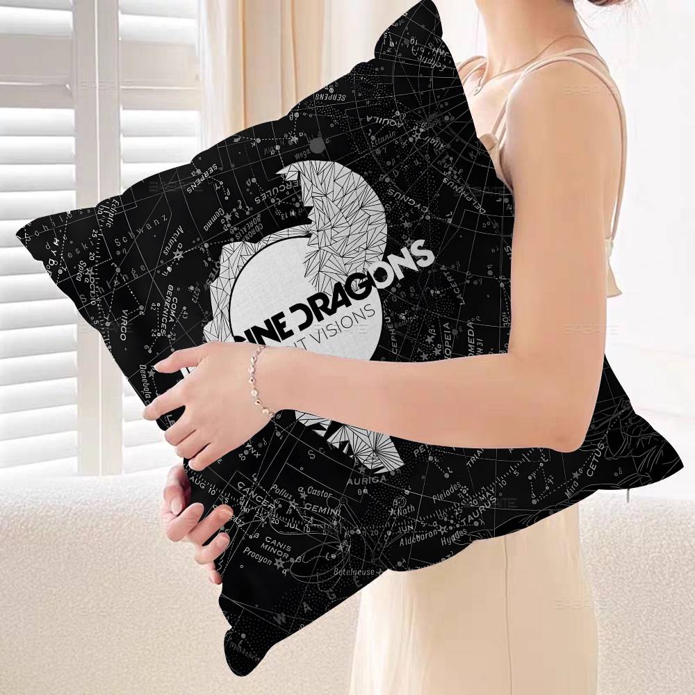 Popular Band IImagine Famous DDragons Pillow Cover Sofa Cushion Cover Home Room Decoration Children Gift