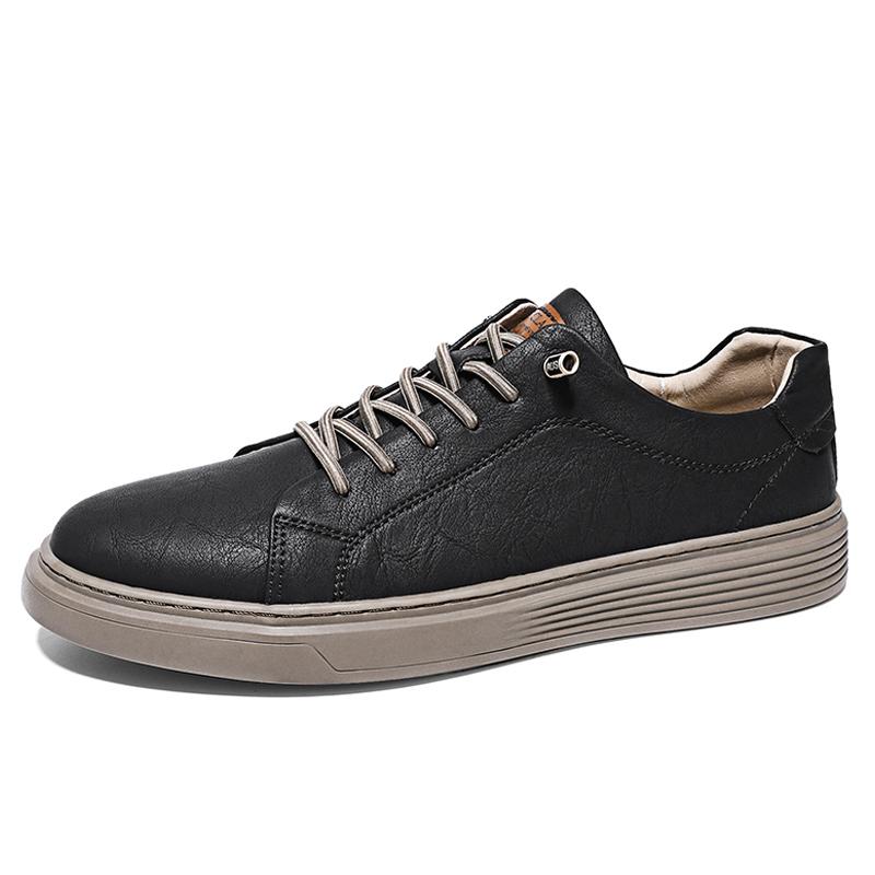 

Мужская обувь из натуральной кожи. Трендовая удобная повседневная обувь. Мокасины. Мужская обувь на плоской подошве. 44 чёрный