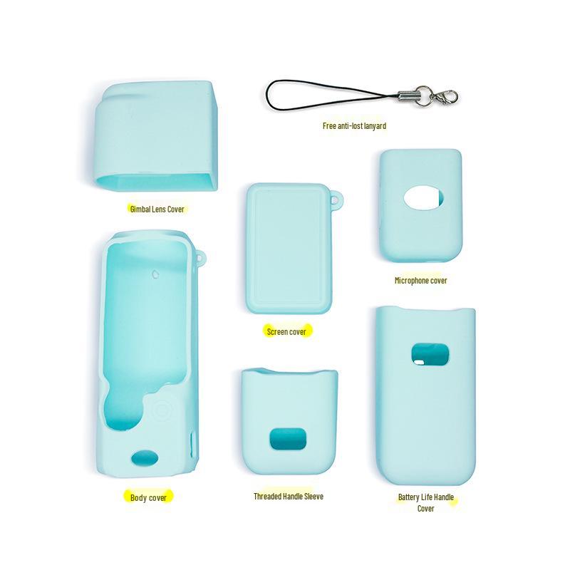 Silikonowe etui i osłona obiektywu DJI OSMO Pocket 3: Akcesorium ochronne pyłoszczelne i odporne na upadki