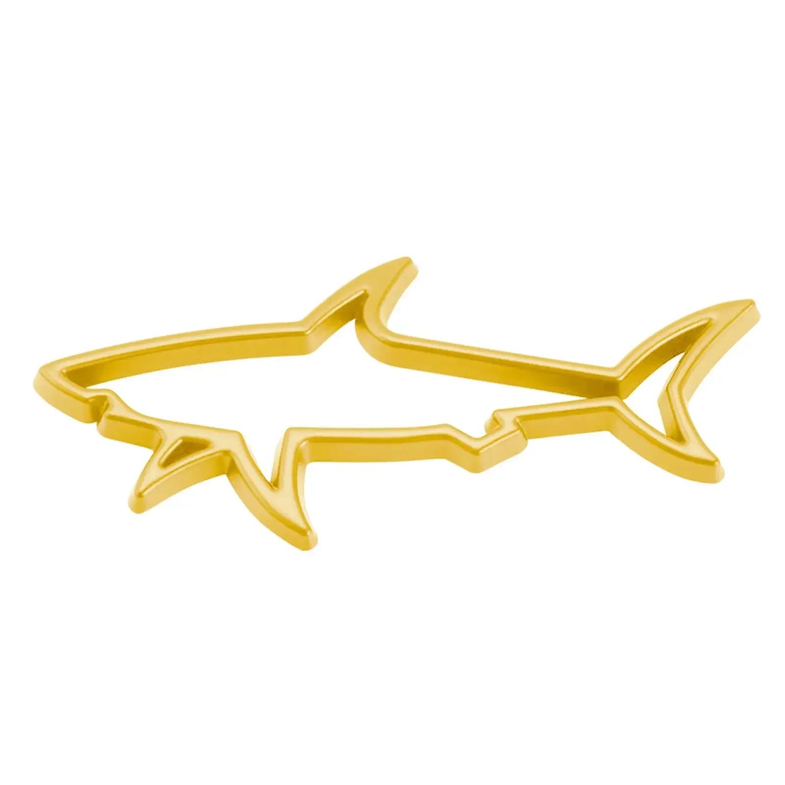 

3D металлическая наклейка для стайлинга автомобиля, полая рыба, акула, эмблема, значок, наклейки, автомобили, мотоцикл, компьютер, крышка топливного бака, аксессуары, наклейки жёлтый