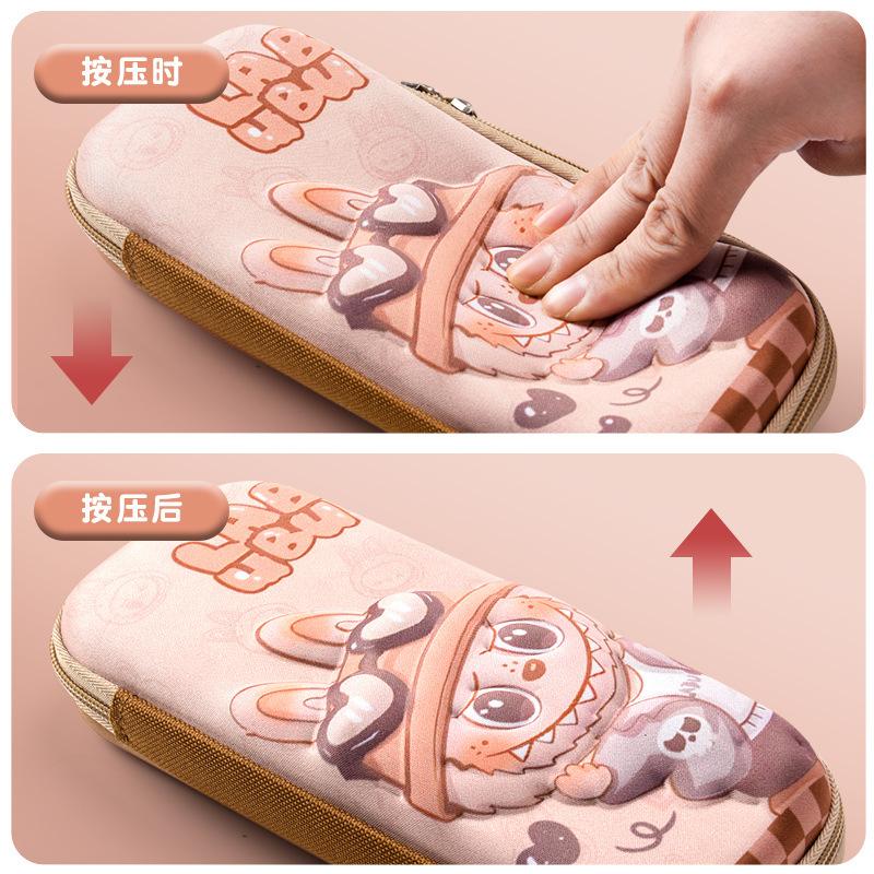 3D Stationery Box Primary School, Pencil Case Girls Cartoon Nezha Pencil Case Students Children
