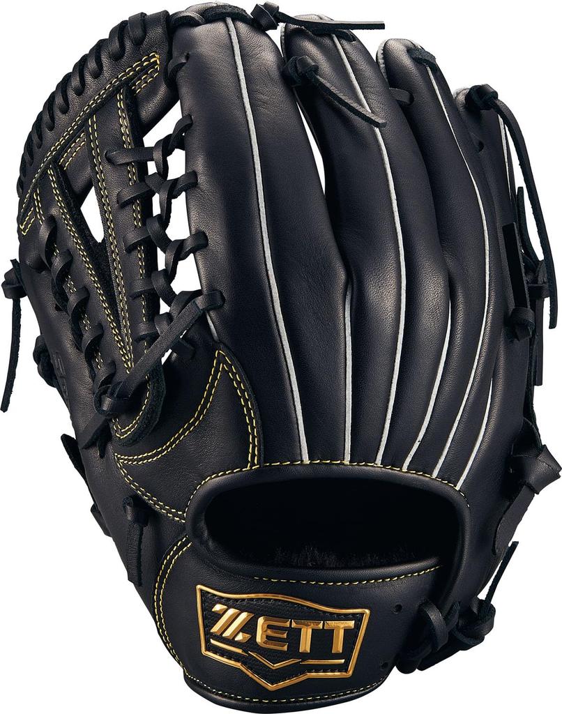 ZETT Youth Baseball Soft Black Size BJGB74550F Glove, Steer, All-Around, Left-Handed Throw, (1900), LL,