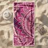 Boho Floralmuster Mikrofaser Strandtuch Saugfähige Badedecke Leichte Tragbare Handtuch für Strand Pool Yoga Sommerreisen