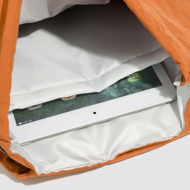 Large Capacity Travel Backpack Women's Lightweight Drawstring Backpack Color Block Student Schoolbag