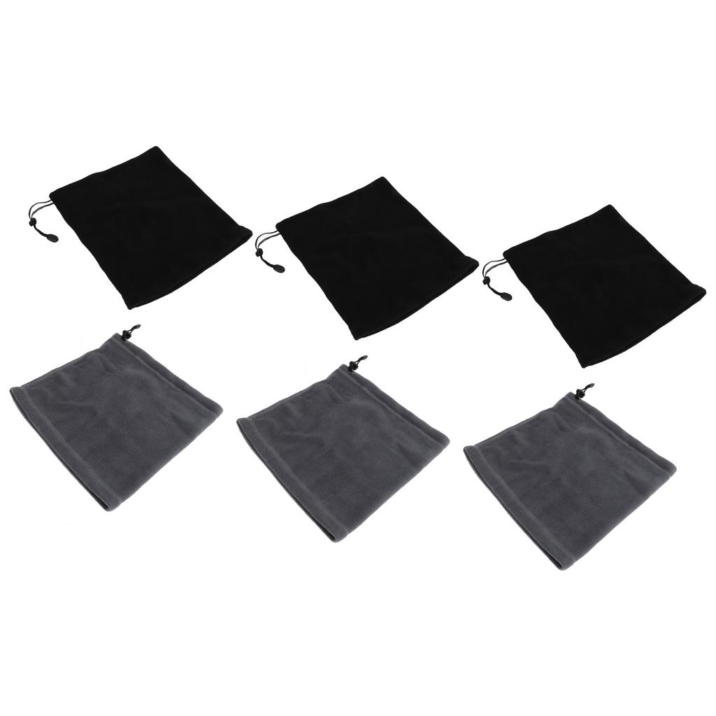 6 Pieces Winter Ski Neck Gaiter Drawstring Neck Warmer Unisex Windproof Thermal Face Scarf for Outdoor Skiing Fishing