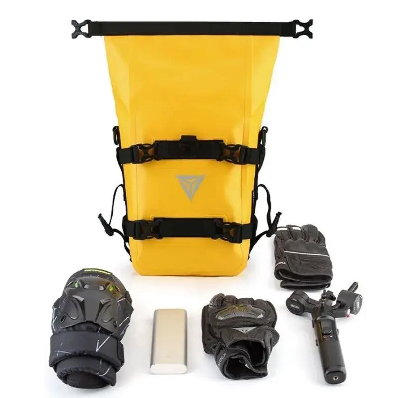 Waterproof Motorcycle Crash Bar Bag Motorbike Touring Side Backpack Yellow Adventure Dry Moto Saddlebags Universal