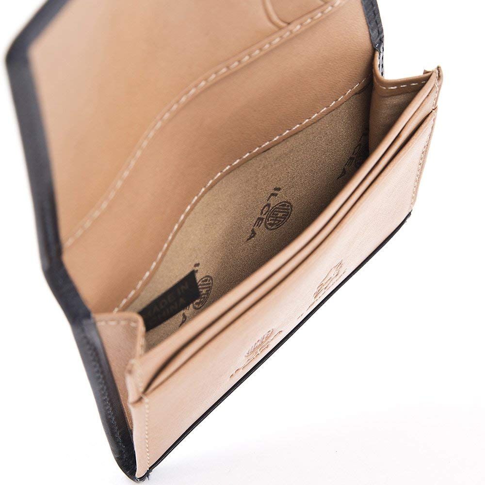 Visitkortshållare Museum Calf Kortfodral [Snobist] Herr (Grön)