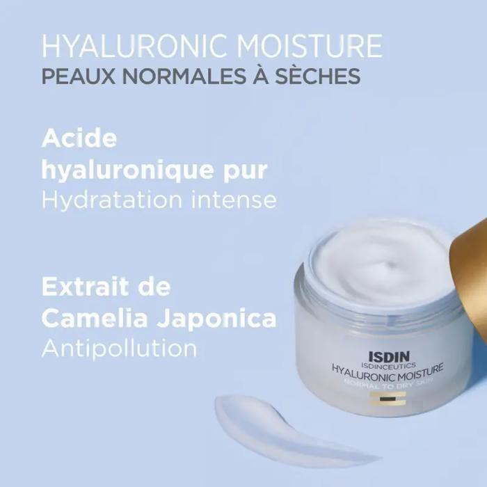 Isdin Isdinceutics Prevent Hyaluronic Moisture Crème De Jour Peaux Normales 50 G