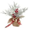 26/30CM Artificial Christmas Tree Table Decoration Simulation Red Berries Pinecone for Home Office Decor 2025 New Year Gift