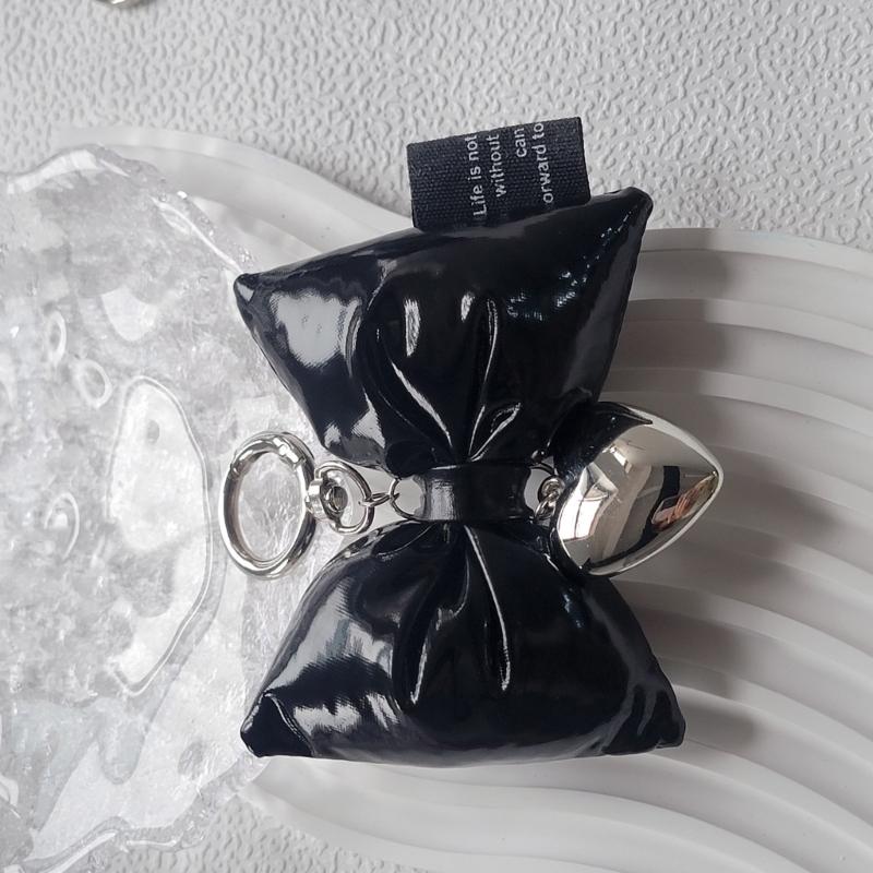 Bowknot Heart Phone Charm Detachable Bow Phone Lanyard Ornament Wrist Straps