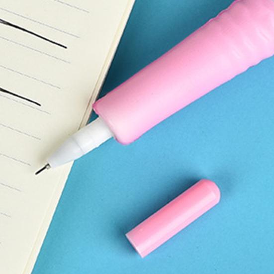 Cartoon Pen Eco-friendly Wear Resistant PP Ice Cream Shaped Gel Pen Home