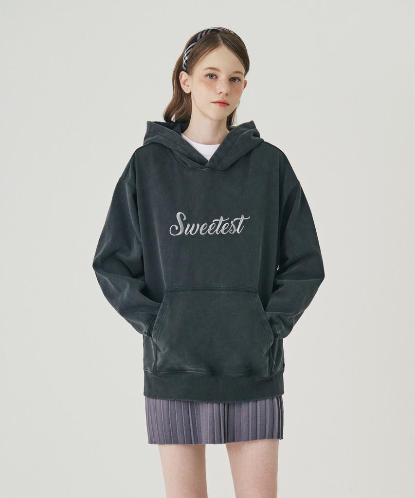 SWEET SOUP Pigment Hoodie Loose Fit Sweatshirt (Wb9Ltf2)