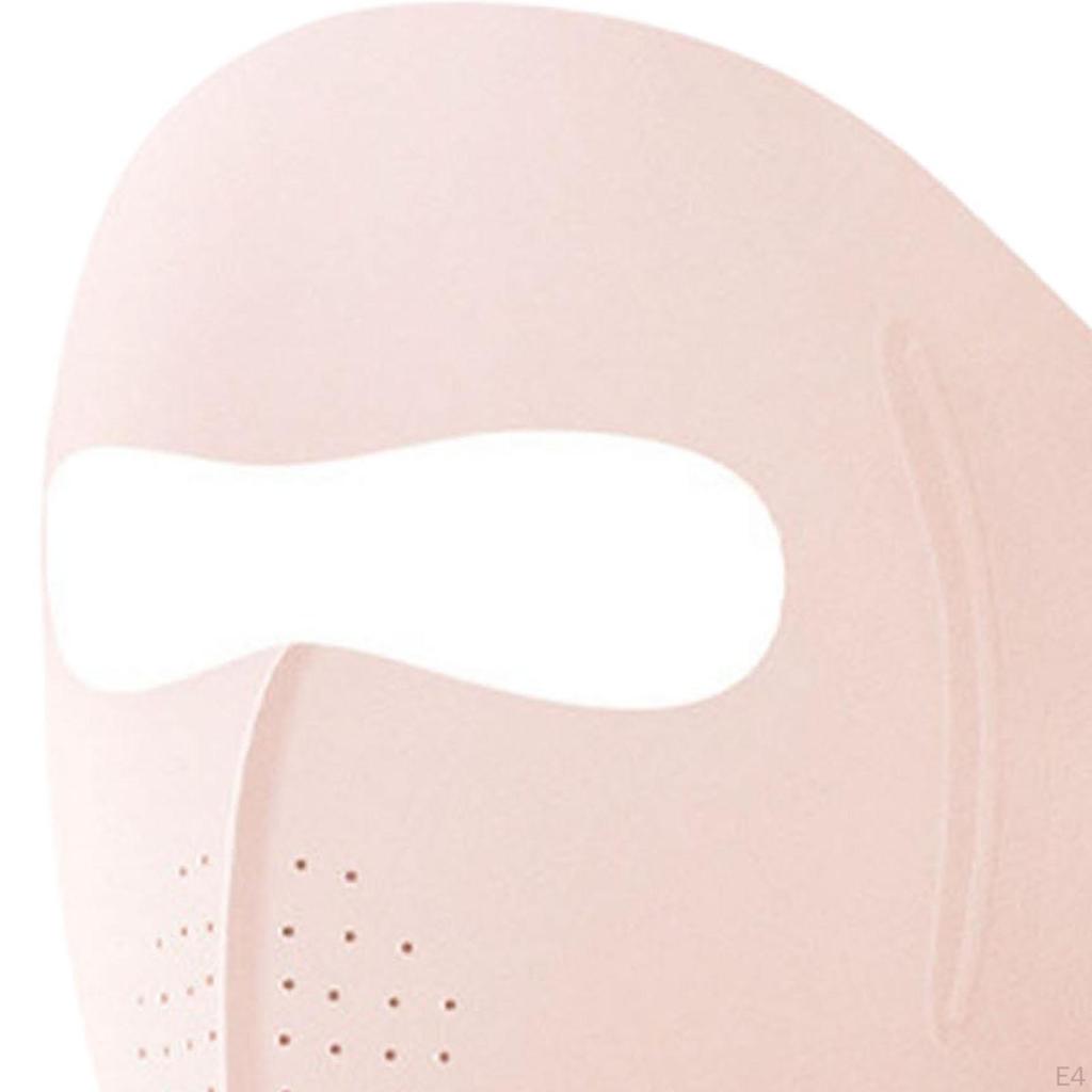 Cooling Face Cover Mask with Adjustable Ear Loops Breathable Sun Protection for Shopping