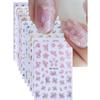 1Pc Floral Nail Stickers, Cherry Blossom Petal Nail DIY Elegant Nail Art Sticker Sliding Nail Art Decoration, Women's And Girls' Nail Supplies