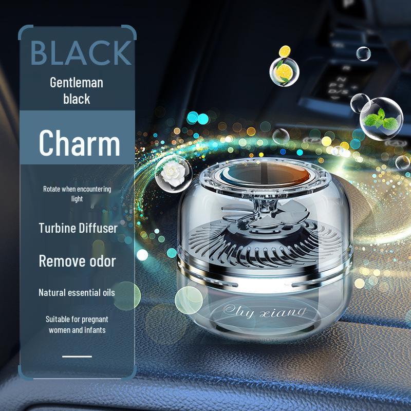 2025 Solar Car Aromatherapy Perfume - Elegant Men's Car Interior Ornament with Subtle Fragrance