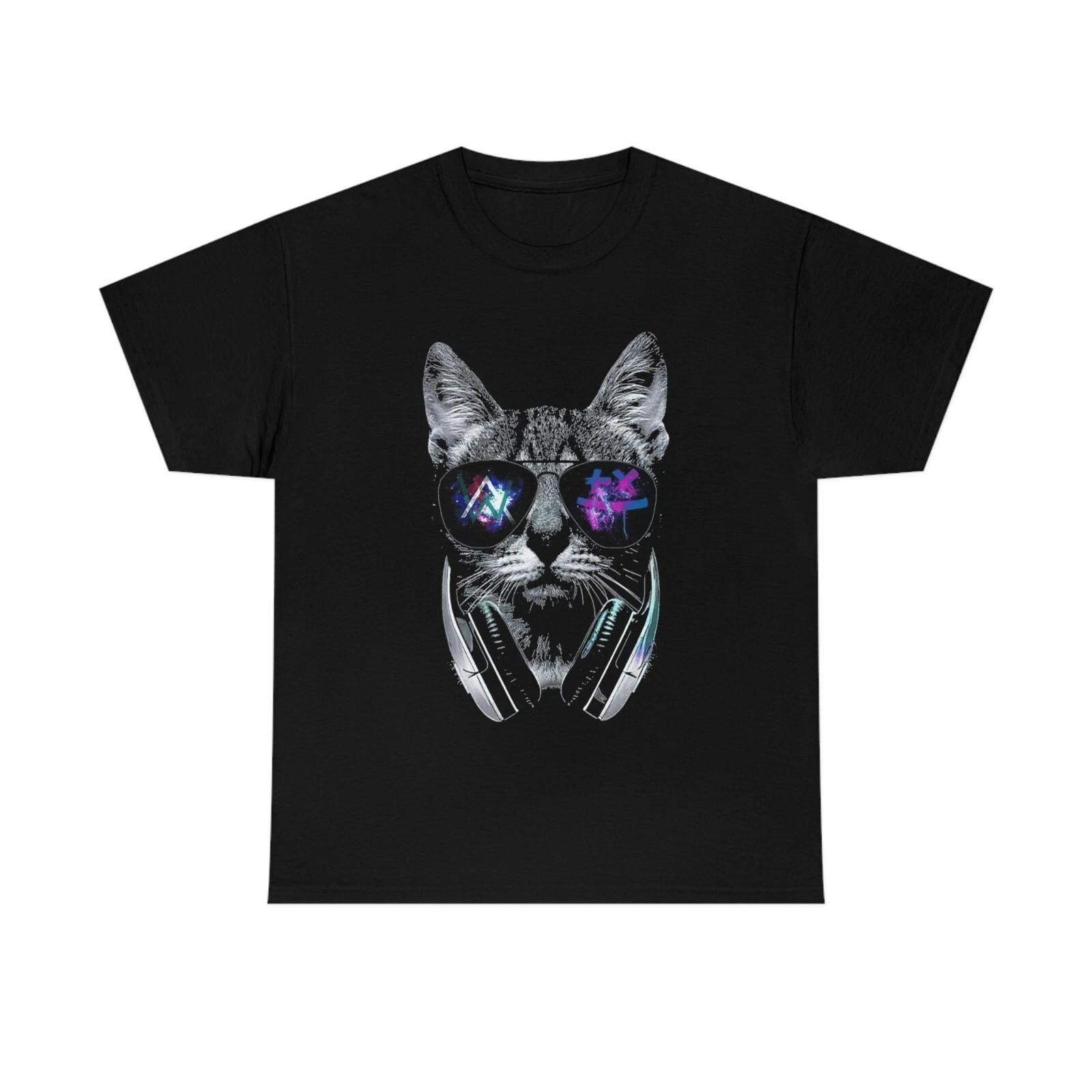 Alan Walker Martin Garrix Cat DJ Shirt, Alan Walker Ultra muisc Festival shirt XXXXL
