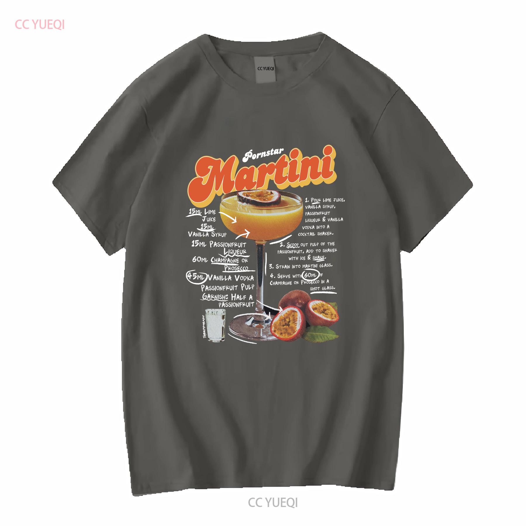 

Pornstar Martini T Shirt vintage Washed Top For Everyday Wear Unisex Versatile Breathable streetwear designer clothes Stretched XL