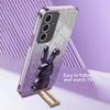 For Samsung Galaxy A54 5G Cell Phone Case Pull-out Kickstand Cartoon Rabbit Anti-fall Cover