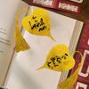 5Pcs DIY Bodhi Leaf Vein Bookmark Handmade Bookmark Pendant Vintage Southeast Asian Bookmark  Home