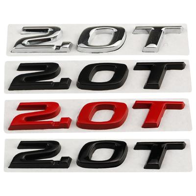 3D Metal 2.0T Sport Displacement Trunk Emblem Badge Decals Applicable To Accord 10th Civic CRV Styling Accessories