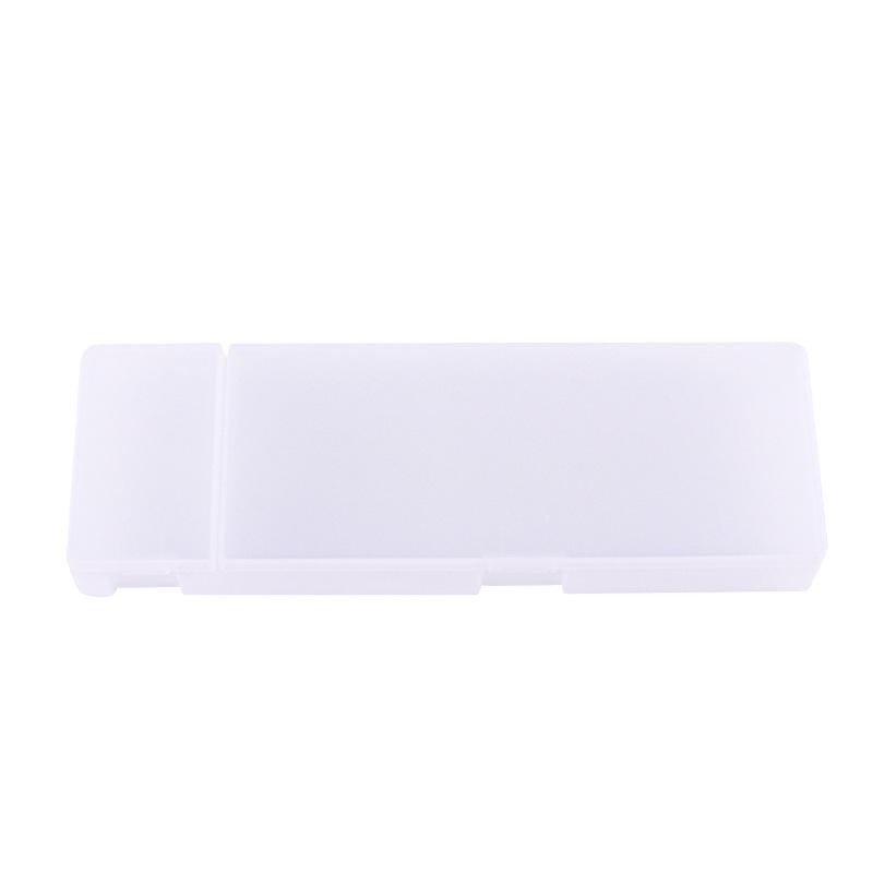 Transparent Frosted Minimalist Pencil Case - Multifunctional PP Stationery Storage Box for Students