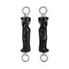 Exercise Grip Handles With Metal Rings For Pull Down Machines And Cable Workouts With Ergonomic Shape And Strong Build