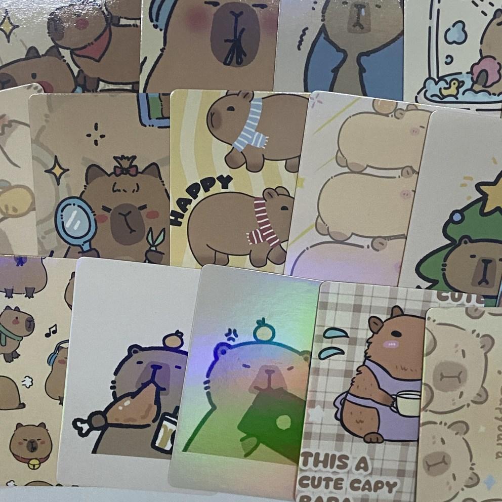 Cartas de Pôquer Capivara Snowdream (55 cartões de capivara de personagem fofa) - Presente de entrada para o ensino fundamental