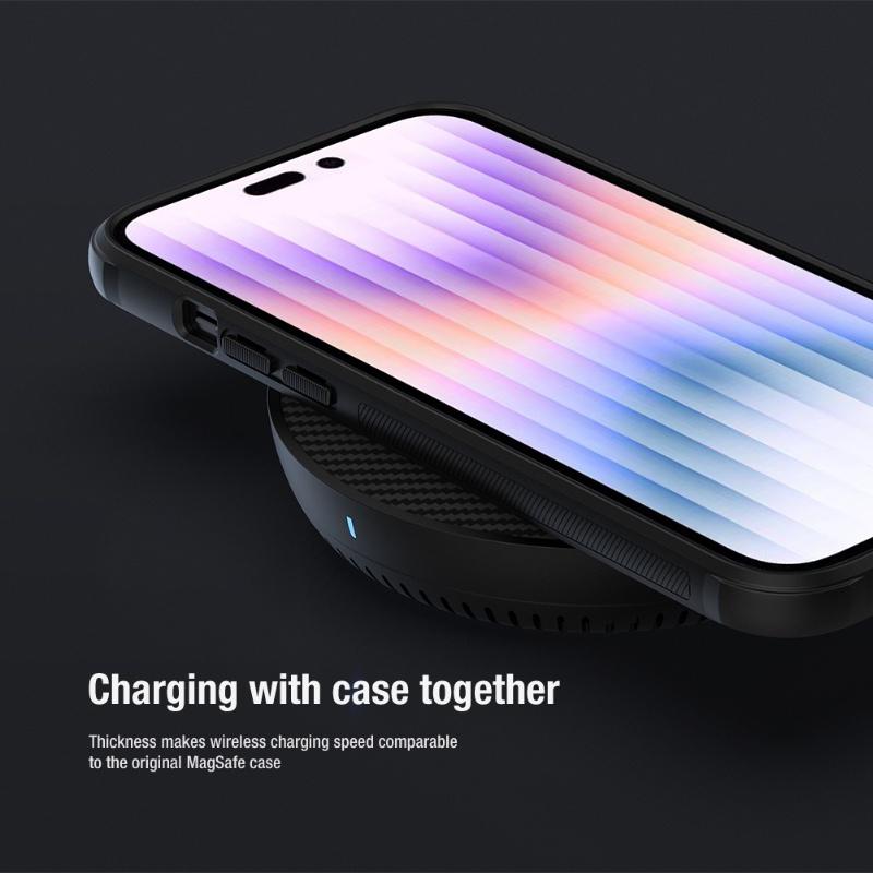NILLKIN PC + TPU Shield Pro Magnetisk Telefondeksel For iPhone 15 Pro Max 15 Plus 15 Pro Deksel Ultratynt Anti-fingeravtrykk Bakdeksel