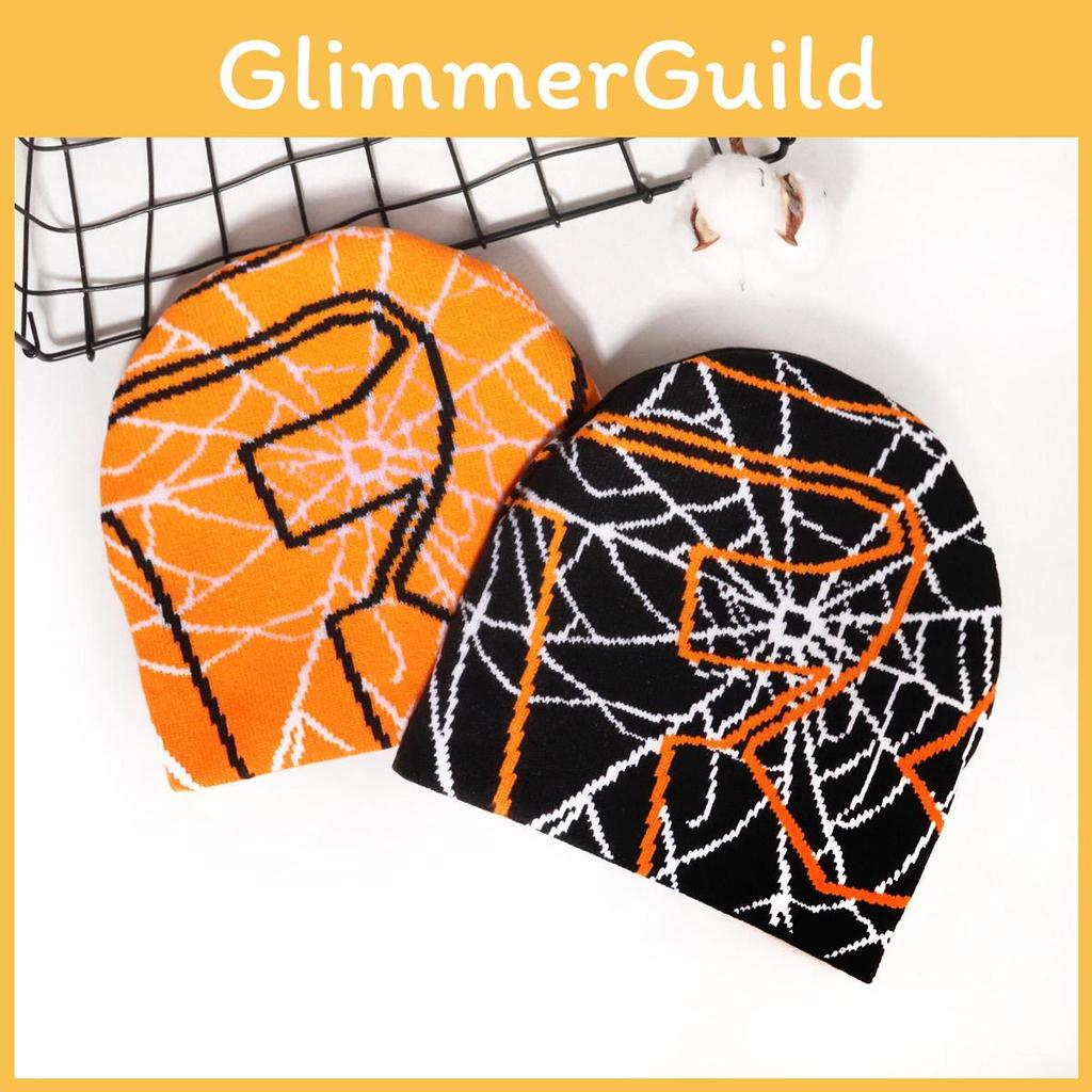 Web Spider Fashion Pattern Neutral Casual Warm Knitted Hat For Autumn And Winter
