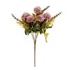 Artificial Flower Ball 5 Head Realistic UV Resistant Fake Chrysanthemums