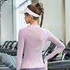 WEZHO Women's Quick-Dry Long Sleeve Yoga & Running Sportswear Set