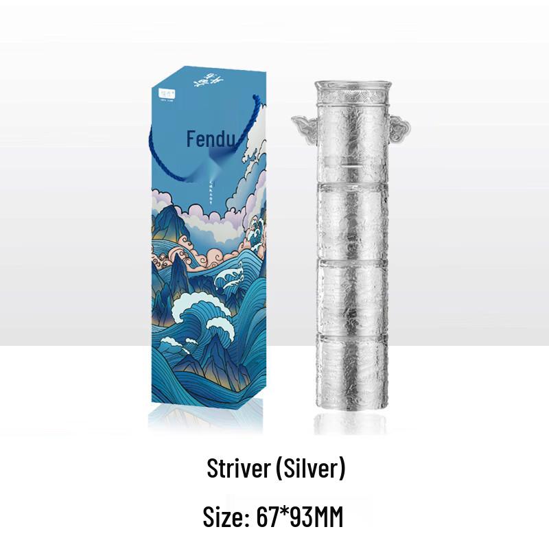 Wuzuo Fighter Series Silver Huabiao Glass Set