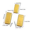 1Pcs Fake Gold Bar Simulated Golden Brick Movie Prop Novelty Gift Home Decor Simulation Decoration Crafts