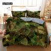 Camo Duvet Cover Set Camouflage Concept Concealment Bedding Set King Size Grey Black Twin Comforter Cover for Kids Teens Adults