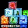 Luminous Ice Cube Bath Toy Water Induction Instant Shine Led Colorful Flash Light Kids Shower Play Entertainment Party