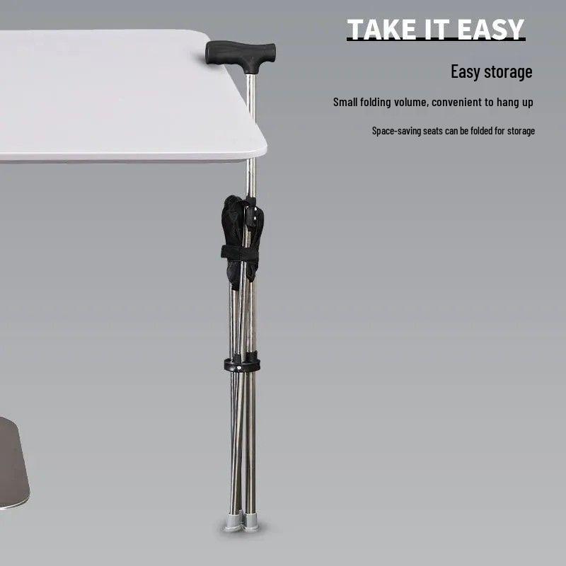 Multifunktionaler faltbarer Trekkingstock mit Sitz für ältere Menschen