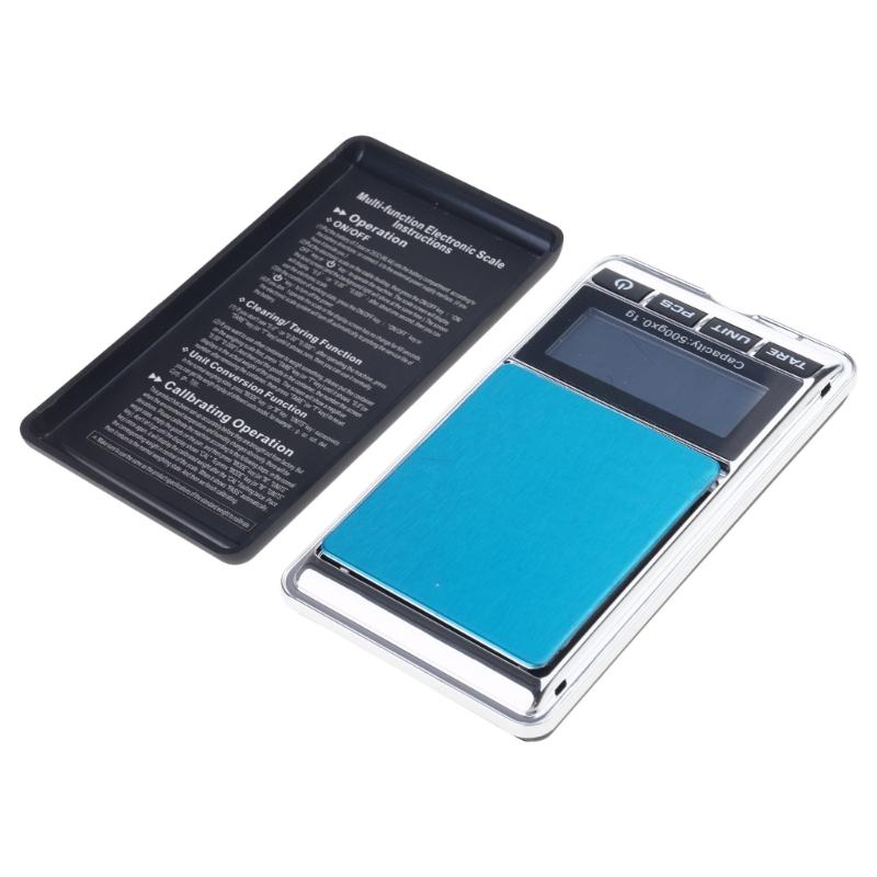 

Digital Jewelry Scale 500g x 0.1g Reloading High Precision Jewelry Scale Portable Jewelry Scale for w/ Calibration Weigh 1
