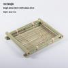 Handmade Bamboo Weaving Sieve Basket Storage and Snack Plate Set