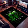 1pc Borussia Monchengladbach Logo Print Area Rug - Soft,Washable Non-Slip Indoor Mat for Office Chairs,Living Room,Home Office Decorative Rug