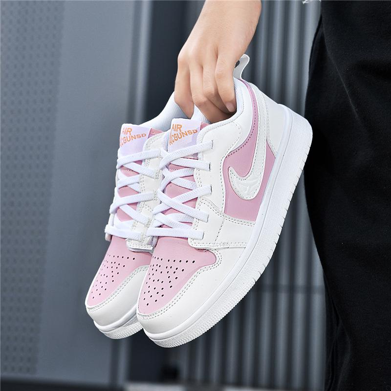 Unisex Kids' Autumn Velcro Sports Sneakers - White Casual Style