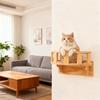 Wall Mounted Furniture for Cats Jumping Platform Cat Climbing Shelves Cat Scratching Post Ladder Wooden Steps Cat Wall Perch